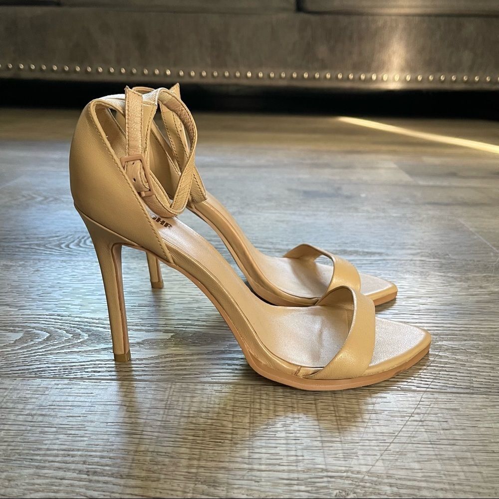 SLNGHR Women's Ankle-Strap Stiletto Heel Sandals Size 6